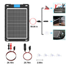 Helios Sol | Portable 12V Solar Battery Trickle Charger & Maintainer