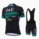 UAE 2023 Pro Team Cycling Racing Jersey Maillot Ciclismo Short Sleeve Summer Mens Road Cycling Bib Gel Shorts Kit Ropa De Hombre