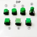 10Sets Momentary Tactile Button 4PIN SMT/DIP 12X12mm H=9.8/9/16.8mm With Cap Tact switch Push Button Switch Micro Key Button