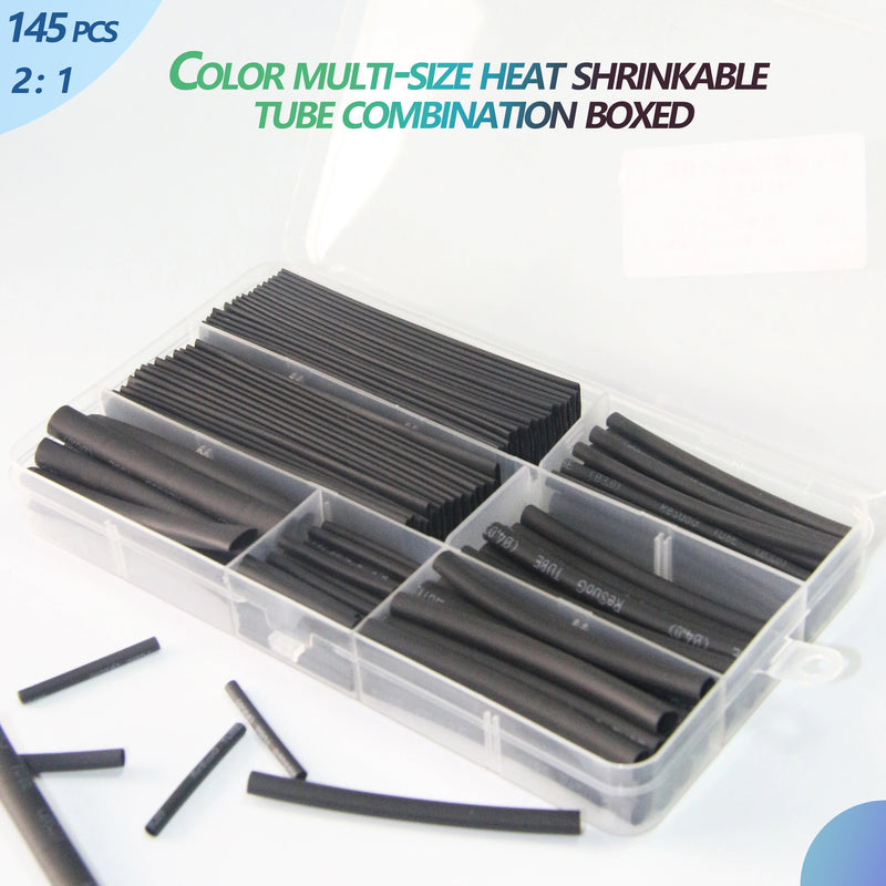 2：1 Thermoresistant Tube Heat Shrink Wrapping Kit Assorted Wire Cable Sulation Sleeving 3:1  Heat Shrink Tubing