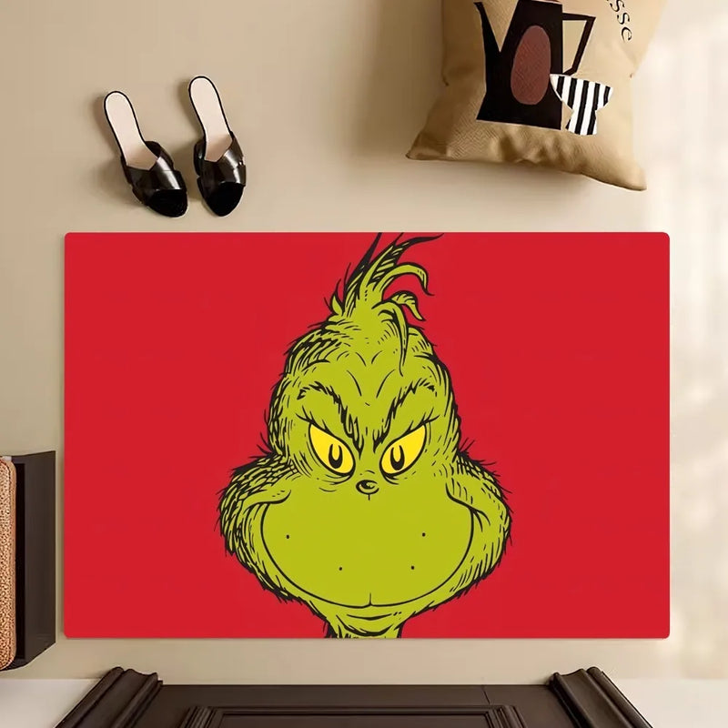 Classic Film How the G-Grinch S-Stole Christmas Floor Mat Bedroom Kitchen Door Bath House Super Absorbent Foot Non-slip