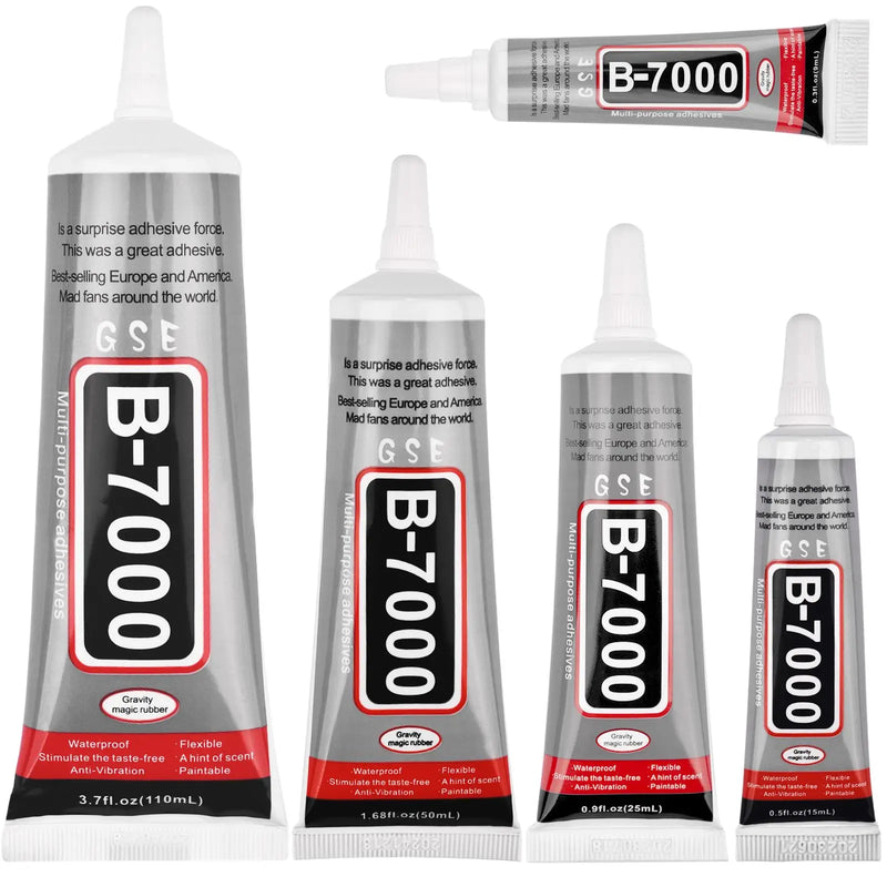 15/25/50/110ml B-7000 Glue T-8000 Adhesive Epoxy Resin Repair Cell Phone Touch Screen Liquid Glue Jewelry Craft Adhesive Glue