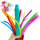 Pop Tubes Bunte Stressabbau-Spielzeuge Zappel-Sensorik-Spielzeuge für Kinder, Erwachsene, Kleinkinder Lernspielzeuge Stretch Tube