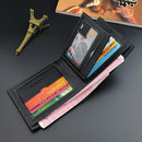 Men Business Leather Billfold Wallet Brand Luxury Short Slim Male Purses Money Credit Card Thin Hombre Billetera Portafoglio