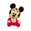 1/3/10pcs Silicone Teether Cartoon Disney Mickey Head Animal Food Grade DIY Baby Teething Teether Toy Accessories Ring