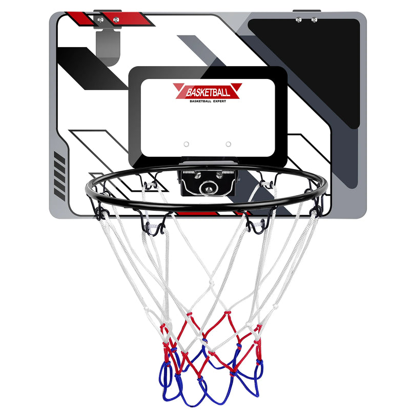 Mini Basketball Hoop for Kids, Over The Door Indoor Basketball Hoop for Bedroom, Wall Mounted Mini Hoop Toys Gifts, with Pump.