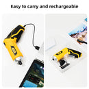 Deli 11pcs 3.6V USB Small Power Electric Screwdriver Set,Compact and Powerful Tool for Precision Fastening,Ideal for DIY