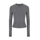 Women Casual Long Sleeve T-shirts Elastic Basic Autumn Solid Slim Pullovers Tee Shirt Female Streetwear Base Lady Top