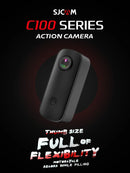 SJCAM C100 Plus Action Camera 4K 30M Waterproof 2.4G WiFi Action Sport action cam EIS bicycle helmet motorcycles