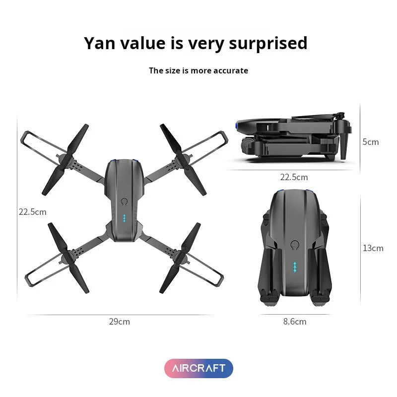 Professional E99&K3 RC Drone Foldable 4K HD Aerial Photography Quadcopter with Optical Flow Positioning Altitude Hold Drone Toys