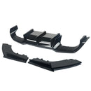 3PCS Rear Lip Spoiler Bumper For BMW M2 Diffuser F87 Coupe M2C Competion 2015+ Gloss Black