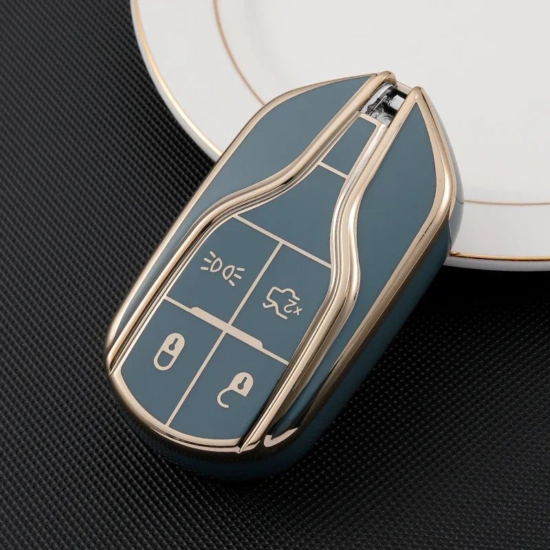 Car Key Case for Maserati Levante Ghibli Quattroporte GT Granturismo GranCabrio TPU Cover Shell Fob Protector Accessories