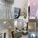 5M Mirror Wall Sticker Gold Silver Stainless Steel Decor Line for Home Background Wall Ceiling Edge Strip Living Room Decoration