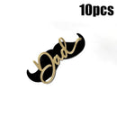 10Pcs Acrylic Dad Birthday Cakes Topper for Father's Day Party DIY Baking Cupcake Decor Tools Happy Birthday Decoration Supplies