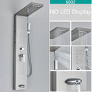 LED Shower Faucet Bathroom SPA Massage Jet Shower Matte Black Column System Waterfall Rain Shower Panel Bidet Sprayer Tap