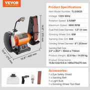 The Flat Truth | Belt and Disc Sander Combo with 5A Induction Motor and Tilting Table