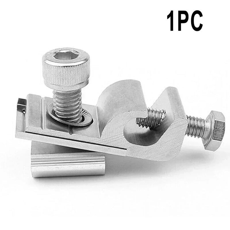 1 Pc Solar Panel Mounting Bracket Clamps Ground Lugs Fasteners Photovoltaic Support For Roofs Solar Panel Rails Clamps Hardware