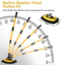 Car Cleaning Brush Car Wash Brush Mop 15° Curved Retractable Long Handle Mop Chenille Microfiber Broom Car Cleaning Accessories