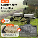 SucceBuyTow Behind Dethatcher 48inTow Dethatcher with 24Spring Steel Tines Lawn Dethatcher Rake for ATV or Mower Tow Behind Lawn