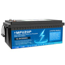 MFUZOP LiFePO4 200Ah 12V Lithium Battery with Over 10 Years Life and Max. 15000 Cycles, 2560Wh Load Performance, 100A BMS