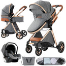 Baby Stroller 3 in1 Cart Baby Crib Baby Carriage for Newborns Luxury Foldable Light Travel Newborn Mom Infant Kids Child Nest