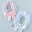 Ribbon Handmade Bowknot Lace Cards Sleeve 3 Inch Anime Ita Bag Ornament Photocard Holder Idol Photo Display Postcard Toploader