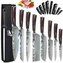 The Forge | Premium 7Cr17MoV Stainless Steel Chef Knife Set with Nylon Bag