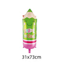 Back To School Student Stationery Bus Schoolbag Rubber Pencil Foil Balloon Babyshower Decoration Child Birthday Party Globos