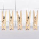 50/100/200PCS 2.5CM Clip Wood Photo Album Clamp DIY Picture Mini Clothespin Home Laundry Clothes Pin Wall Hanging Peg
