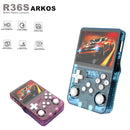 RK3326 Original ARKOS R36S Retro Handheld Game Console 3.5'' IPS,, 64G/128G 15000+ Games, Linux Portable Pocket Player