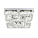 Voltsify Modern Fancy Crystal LED Flush Mount Ceiling Light Fixture for Living Room Bedroom