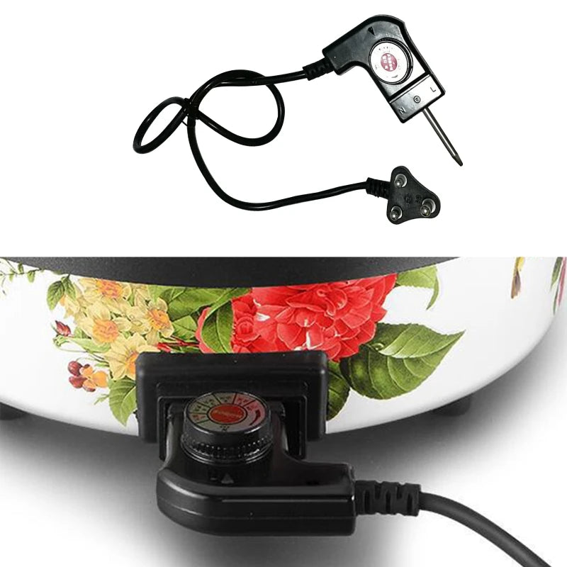 US/UK/SA/EU/CN Plug Adjustable Power Cord with Automatic Regulator for Electric Baking Pan Electric Heating Pot Pin Plug