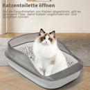 Cat Litter Box Pet Sandbox 36*51*17cm Cat Toilet for Pet Anti-Splash Cats Toilet Home Pets Supplies Sandbox Semi-enclose