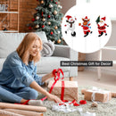 Christmas Decorations Outdoor Yard,Garden Metal Stakes with Solar LED Lights,Santa Claus,Elk,Perfect for Outdoor Lighted Holiday