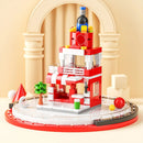 DIY Architecture Store Street View Food House Building Blocks Kit Girls Bricks Classic Movie Model Kids Toys For Children