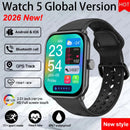 Watch 5 Smart Watch Global Version Men Women HD AMOLED Screen Heart Rate Bluetooth Call GPS Track Waterproof Sports Smartwatches