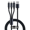 Baseus 3 in 1 USB Cable Type C Cable For Samsung Xiaomi Mi 9 Huawei Cable For iPhone 13 12 11 Phone Charger Micro USB Data Cable