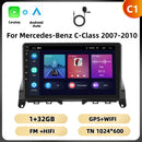 Podofo 2Din 9 ''Car Radio For Mercedes-Benz C-Class W204 S204 2007-2010 Multimedia Player GPS Carplay Android Car DSP BT RDS