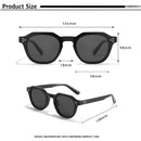 CATERSIDE Retro Polarized Sun Glasses Women Men New TR90 Frame Polygon Sunglasses UV400 Male Outddor High Quality Travel Eyewear
