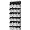 24 Pocket Over The Door Shoe Organizer Storage Bag For Shoes Sturdy Hanging Closet Rack Space-Saving Home Storage Solution