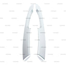 For Mercedes Benz Vito W447 2014-2020 Car Interior Decoration ABS Silver Front Door Armrest Protector Cover Car Accessories