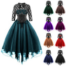 The Cogsworth | Lace-Up Corset Midi Dress