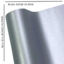 Car Stickers Brushed Aluminum Vinyl Film Car Wrapping Waterproof Air Free Bubble Decal Stickers for Motorcycle Car Accessories