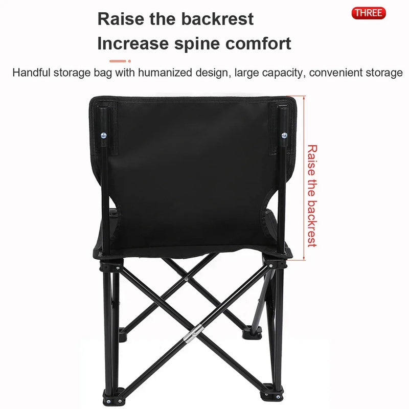 Camping Chair Outdoor Folding Beach Multifunctional Lazy Chair Easy Storage Fishing Chair Picnic Camping Equipment