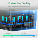 Alpicool QX 25L 30L 40L Car Refrigerator 12/24V DC 100-240V AC Fridge Freezer Dual Zone Portable Compressor Cooler for Camping