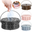 Portable Stainless Steel Round Rack Plate Modern Spiral Cover Mosquito Coil Holder Tray Incense Insect Repellen Candle Holder