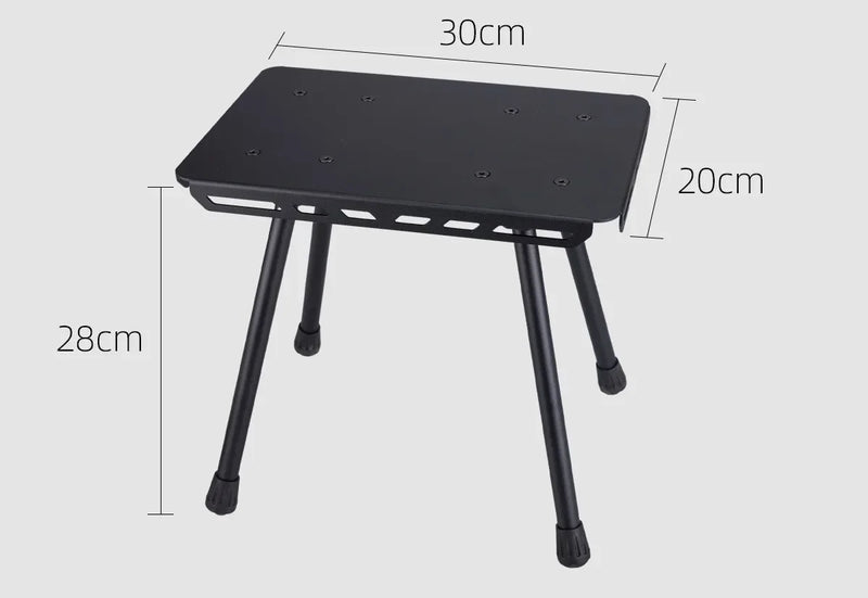 2 in 1 Camping Table Outdoor Stool Aluminum Alloys Folding Table Practical Table for Camping Picnics Fishing BBQ Aluminum Alloys