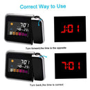 New Alarm Clock With Night Backlight Color Digital LED Screen Projector Adjustable Projection Angle For Home Living Room