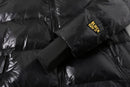 The Obsidian Down | Hand-Crafted Shiny Puffer with White Duck Down Insulation