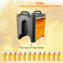 SucceBuy 2.5 5 10 Gallon Insulated Beverage Dispenser Food-grade Hot and Cold Beverage Server Thermal Drink Dispenser Cooler